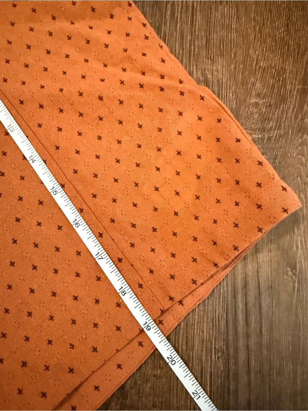 NWT Madewell Rust Orange Dot Puff-Sleeve Crop Top 100% cotton sz 6 - Picture 3 of 8